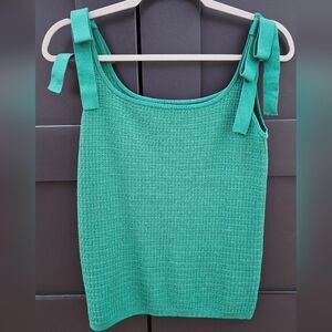 Ann Taylor Knit Tank with Bow Straps
